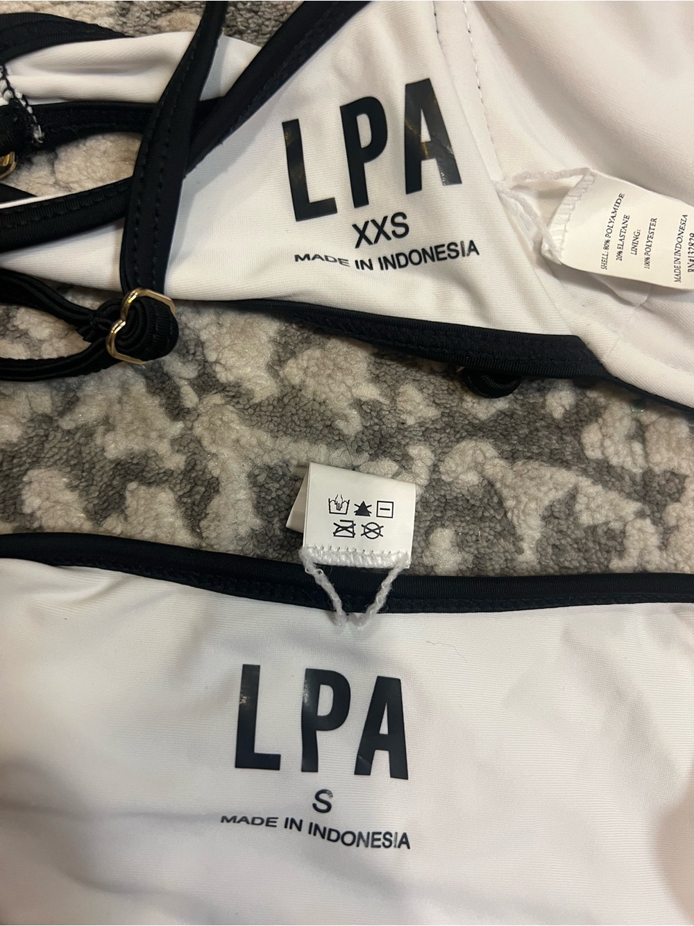 LPA Alessa Top and Bottom in White & Black - Picture 4 of 4